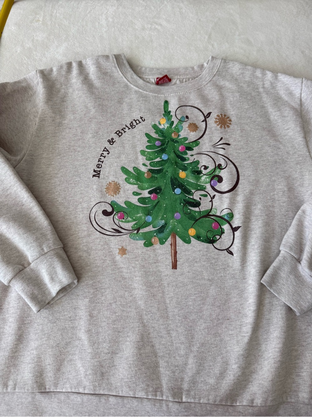 Dec 25th - Christmas Sweatshirt Women's Size L Gray d90